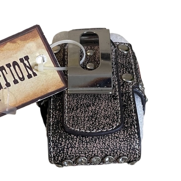 P&G Collection Western Style Case Leather  NWT Animal Print Red NWT - Picture 9 of 9